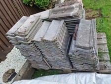 Used clay ridge tiles