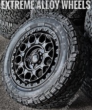 16" BLK TG12 Alloy Wheels For Nissan Primastar 5x118 Vans + RA1100 All Terrain