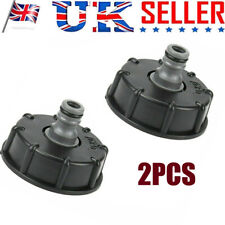 2PCS Storage Tank Fitting For IBC Adapter Connector Hose Lock Water Pipe Tap