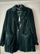 Suit Jacket Velvet Size M