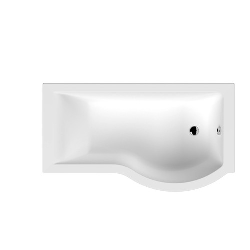 Shaped shower bath rh - shower,