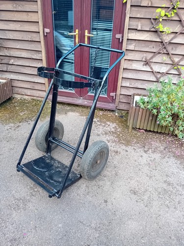Large twin gas bottle trolley