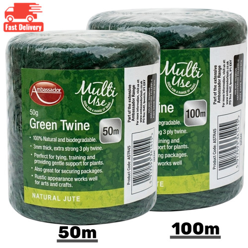 Green garden jute string - string, twine