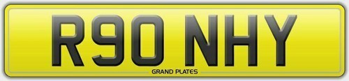 Number plate r90 nhy - number,
