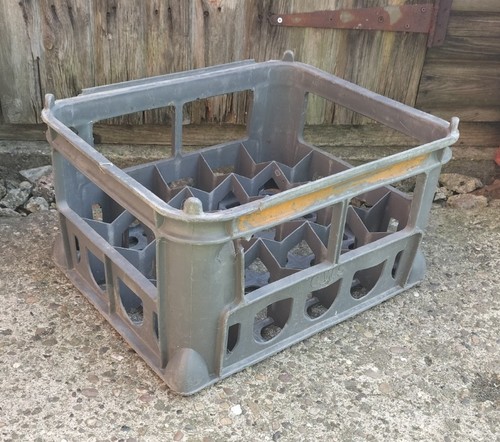 Plastic beer milk - plastic, crate