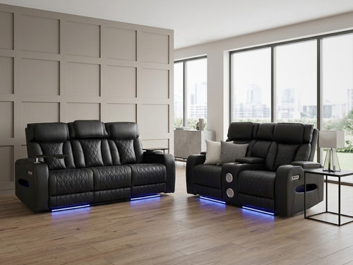 Black leather electric - leather,