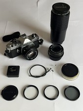 Pentax MX with 3 Asahi Lenses