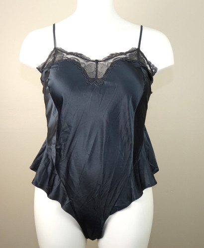Skims stretch satin lace teddy - stretch,