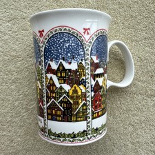 Dunoon Vintage Fine Bone China 1987 Christmas Mug Sue Scullard (I)