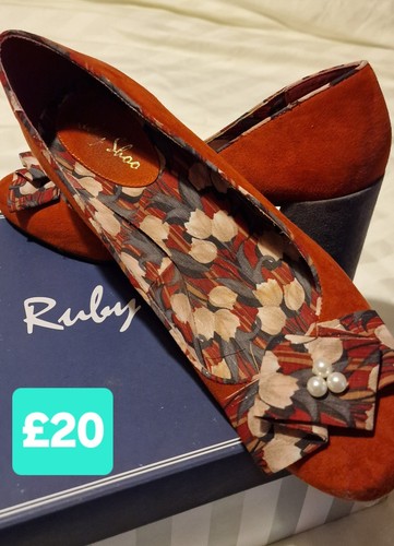 Ruby shoo brown floral - ruby, uk