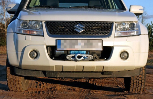 Winch mounting plate - mounting, in