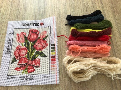 Grafitec tapestry kit tulips - kit-,