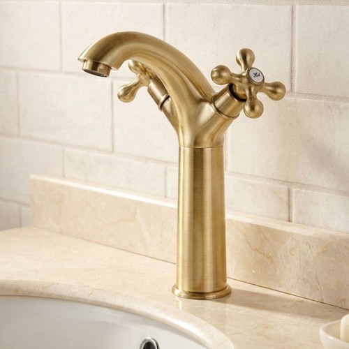 Tall bathroom sink tap antique - bathroom,