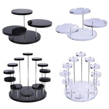 Acrylic Round Cupcake Stand Display Wedding&Party Cup Cake Holder Dessert Rack