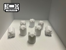 8 x Radiator Valve Caps White