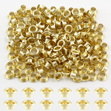 200Pcs 1/8Inch ID Grommets Eyelets, 3 Mm Hole Self Backing Eyelet for Bead Cores