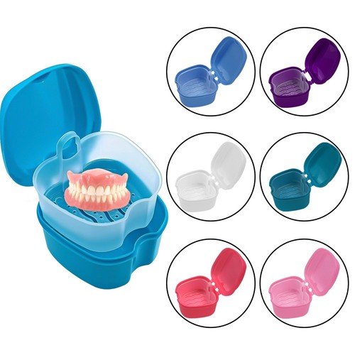 Clean denture bath case - case, dental