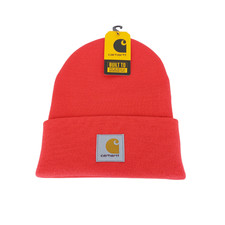Carhartt Unisex One Size Bittersweet Orange A18-R85 Knit Cuffed Beanie Hat BNWT