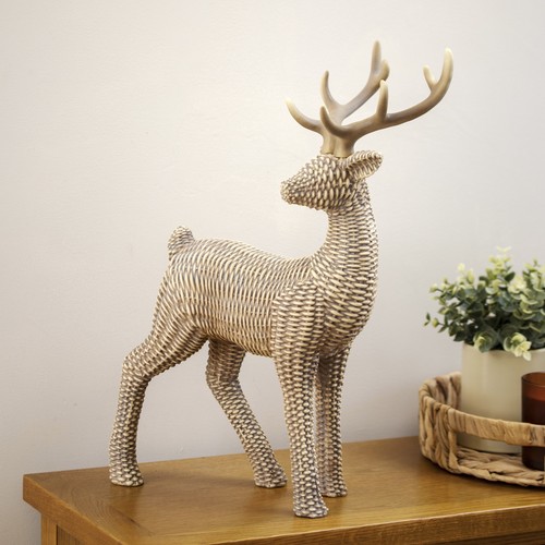 Natural wicker effect standing - natural,