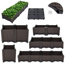 Rattan Garden Planter Vegetable Herb Growing Tough Raised Plant Bed Various Size