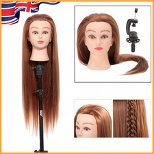 Synthetic Fiber Mannequin Head Hairdresser Training Head, Cosmetology Doll Head