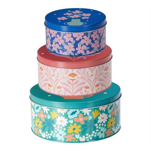 Set retro floral storage - set,