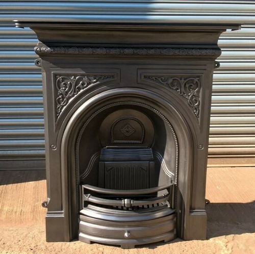 Cast iron arch fireplace - iron,