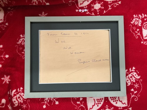 Suffragette signed original - signed,