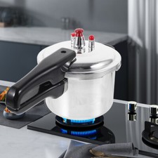 2.5/4 L Dual Handle Aluminum Pressure Cooker Fast Cooking Pot Kitchen Safe Lid