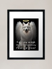 Angel dogs - Samoyed Framed