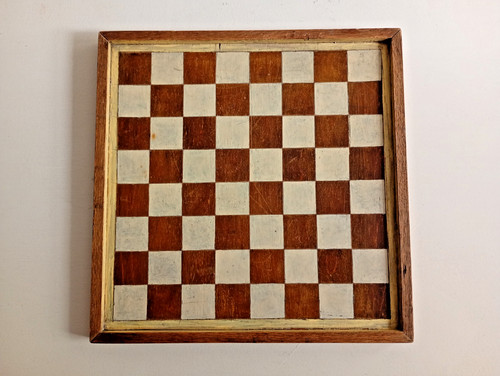 Vintage wooden chess board - vintage,