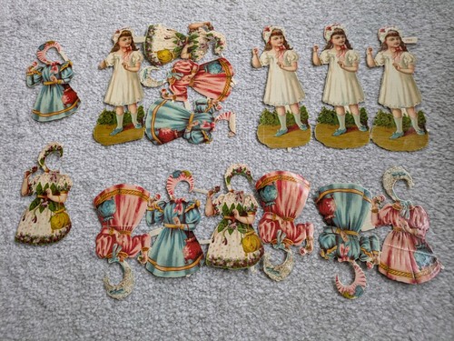 Vintage die cut paper - vintage, scraps