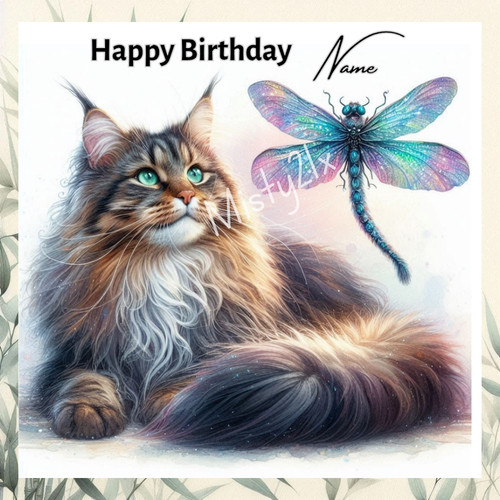 Personalised maine coon - maine,