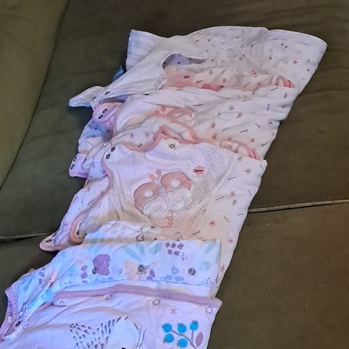Four baby girl sleeping - baby, bag