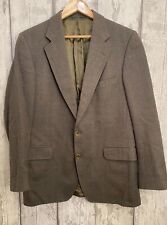 Magee Mens Blazer Jacket Grey Wool 2 Button Size Large