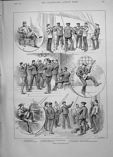 Old 1891 music royal navy - old, jack