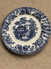 Vintage Large  Blue Plate
