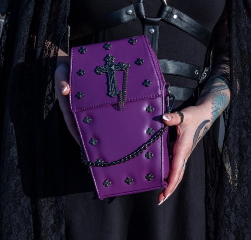 Small metal cross coffin - cross,