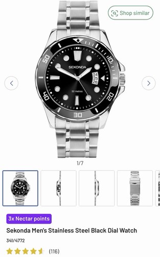 Sekonda men stainless - men's,