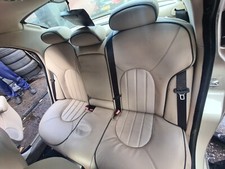 ROVER 75 2004 REAR LEATHER SEATS & HEADRESTS WITH BUCKLES BEIGE