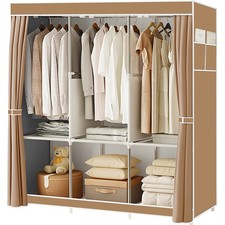 Large Fabric Canvas Wardrobe