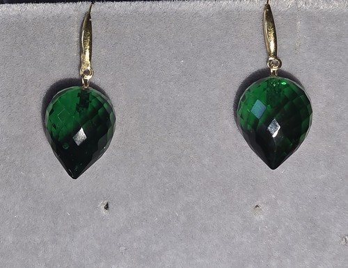 Solid 18ct gold - gold, earrings