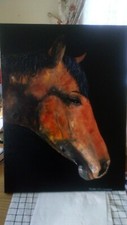 Horse oil painting