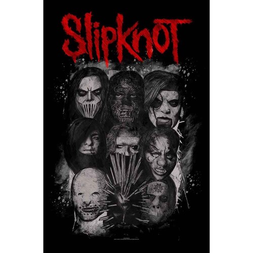 Slipknot masks printed - slipknot,