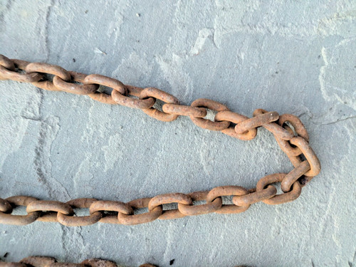 Old rusty chain meter rustic - rusty,