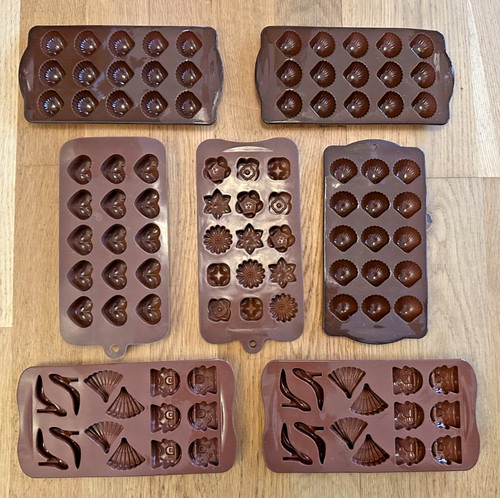 Seven silicone chocolate ice - silicone, chocolate,