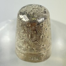 Antique Solid Silver Thimble Size 10 James Fenton 1902 2.2cm 3.1g