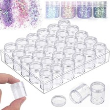 Acrylic Bead Storage Box Round Shape Beads Organizer  Diamond Painting