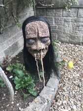 LARGE LONG HAIR SHRUNKEN HEAD