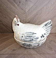 LARGE DECORATIVE CERAMIC HEN